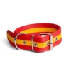 Collar para perro reforzado nylon bandera de España