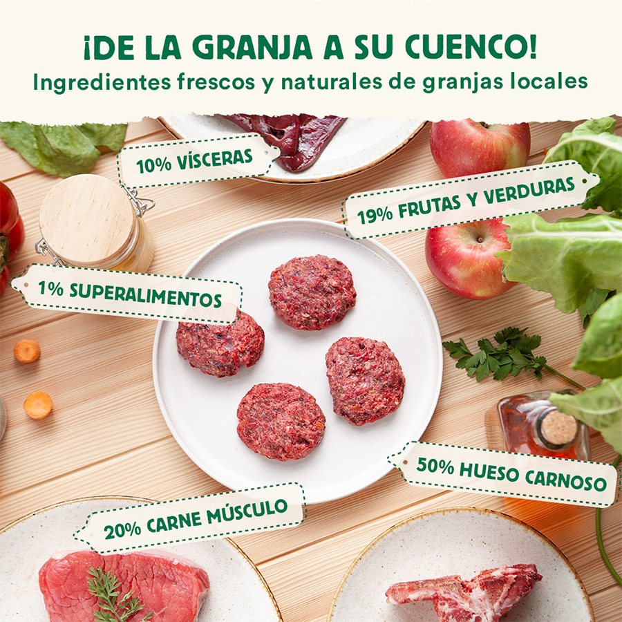 Dieta BARF Wild Balance Menú Ternera - Imagen 2