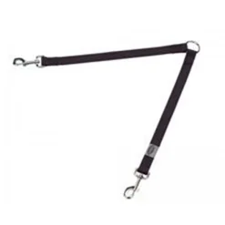 Correa para Perros Doble Nylon Negro