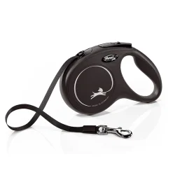 Correa para perros extensible Flexi New Classic Negro