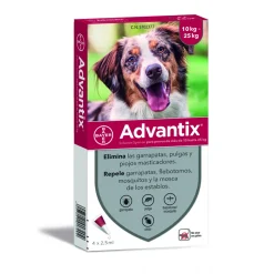 Pipeta para perro Antiparasitaria Advantix de 10 a 25 Kg