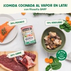 Alternative view of Comida húmeda BARF en Lata Wild Balance Salmón 400g
