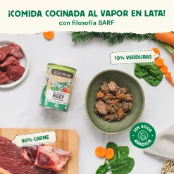 Alternative view of Comida húmeda BARF en Lata Wild Balance Ternera 400g