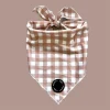 Bandana para perro Poppy + Ted Tan Plaid