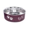 Comedero de Acero Inoxidable Granate para perros