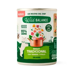 Comida húmeda BARF en Lata Wild Balance Ragut Ternera y Pollo