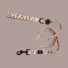 Correa para perro Poppy + Ted Cinnamon Spice Houndstooth