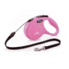 Correa-gossos extensible Flexi rosa