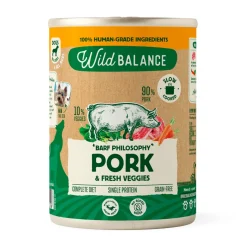 Comida húmeda BARF en Lata Wild Balance Cerdo