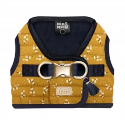 Arnés chaleco para perros Milk & Pepper Emmy amarillo floral