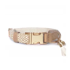 Collar ajustable para perros Milk & Pepper Oroko beige/crudo